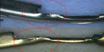 端子上翹或下彎圖片案例展示 端子上翹或下彎圖片案例展示