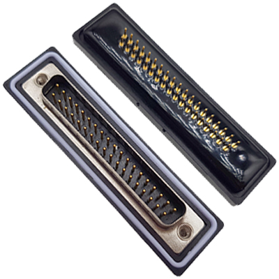 D-SUB-37P公頭180度插板式防水車針4.0mm(Z)卯釘 卯後殼 D-SUB-37P公頭180度插板式防水車針4.0mm(Z)卯釘 卯後殼