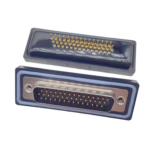 D-SUB-44P公頭180度高密度防水車針連接器 D-SUB-44P公頭180度高密度防水車針連接器