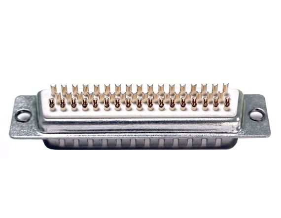 DBH 50P 公頭 傳統焊線式 全金 車針 白膠連接器