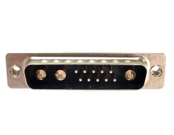 大電流 13W3 公頭 焊線式 黑膠連接器 大電流 13W3 公頭 焊線式 黑膠連接器