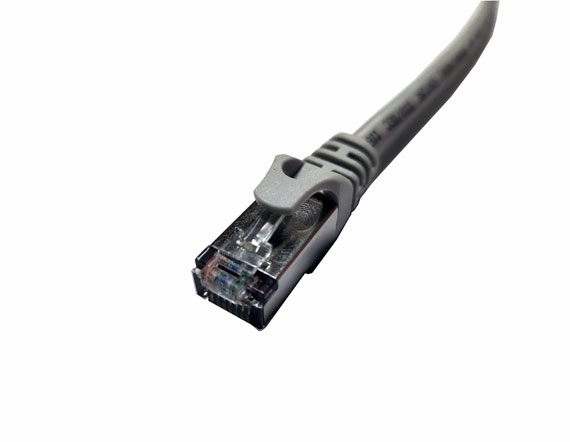 2H-8P8C水晶頭帶屏蔽網線+灰色舌片模 2H-8P8C水晶頭帶屏蔽網線+灰色舌片模