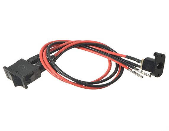 KCD1船型開(kāi)關(guān)2115MM 2腳帶線DC2.5