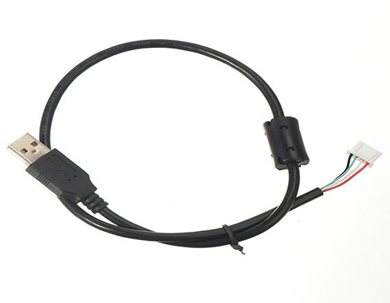 PH2.0轉P數據線觸摸USB四芯屏蔽線2725端子線